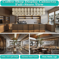 Fabricant d'armoires de présentation pour cafés, mobilier de café sur mesure, solution moderne pour les magasins de café