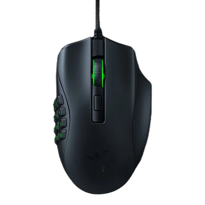New Popular Ergonomic Black Razer Naga X Functional Right-Handed 18000 DPI Computer Wired Gaming Mice Mouse