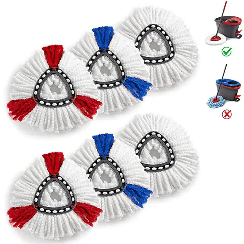 Microfiber Mop Clean Refill Head Replacement for O-cedar EasyWring 360 Electric Rotary Mop Pad