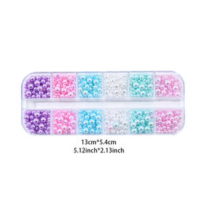 Internet Red Explosions 12 Boxed Nail Art Jewelry <span class=keywords><strong>Macaron</strong></span> Color 3D Kawaii Handmade Small Bead Decorations for Nails Fresh - Product Image 5