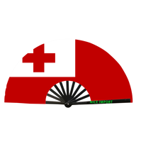 Abanicos Plegables con la Bandera de Tonga, Abanicos Grandes para Fiestas, Abanicos para Bailar en Línea, Decoración para Bodas y Eventos al Aire Libre