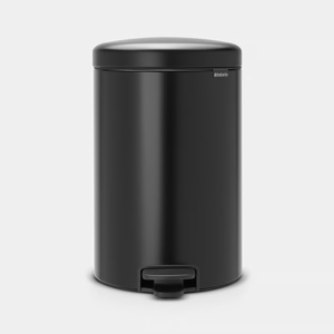 Pattumiera Newicon 20 L Nera Opaca con Pedale - Product Image 1