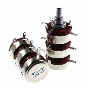 Potentiomètre triple WTH118 à film de carbone 220K 2W, produit phare - Product Image 1