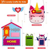 Kit de couture éducatif populaire pour enfants bricolage feutre artisanat pour filles et garçons Kits d'art pour débutants