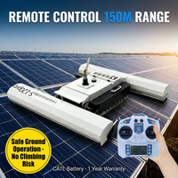 Équipement intelligent de nettoyage de panneaux photovoltaïques anti-chute, robot de nettoyage de panneaux solaires, construction en acier inoxydable et PVC 4