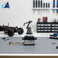 Servomoteurs à double roulement 40KG, servomoteur numérique à engrenages métalliques haute vitesse 90 180 degrés pour voiture RC, robot, kit DIY
