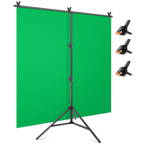 2*2m Camera Studio Photo T-Shape Photography <strong>Background</strong> Support Backdrop Stand Holder Crossbar Kit with Clamps - Product Image 3