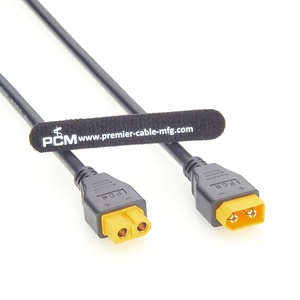 كابل تمديد Amass XT60 ذكر إلى أنثى 16AWG عالي التيار لبطارية الطائرات بدون طيار والروبوتات وأنظمة تخزين الطاقة - Product Image 2