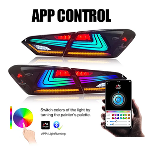 Nuevo Sistema de Iluminación Automotriz de 12V Luz Trasera LED Estilo RGB CAM-B005 para Toyota <span class=keywords><strong>Camry</strong></span> 8ª Gen 2018-2023 Lente Color Rojo Posición Trasera - Product Image 6