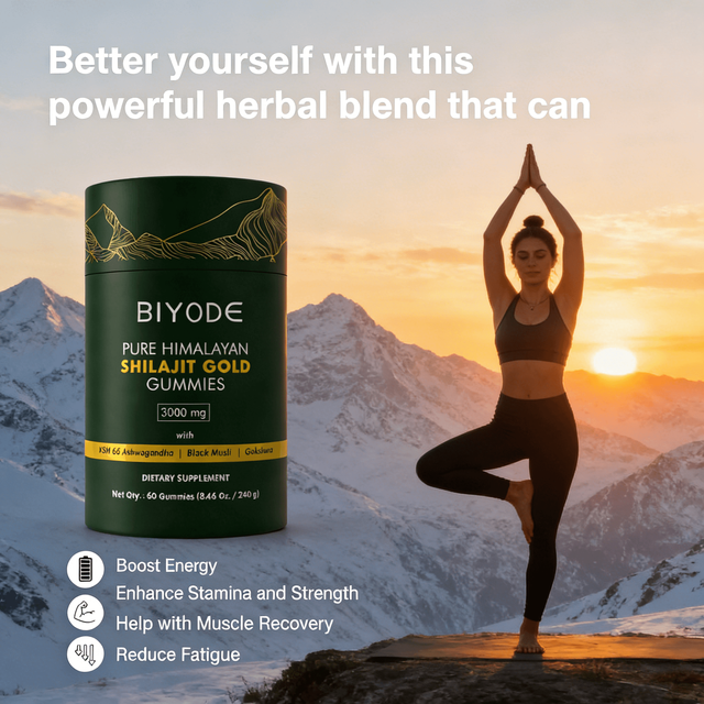 Healthy Adult Supplement Custom GMP Pure 3000mg Himalayan Shilajit Gummies 100% Shilajit High Potency Gold Grade 60