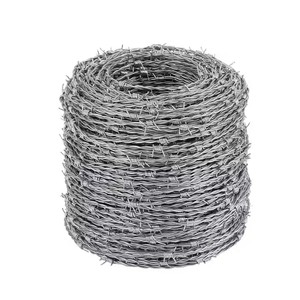 Fil de fer barbelé galvanisé électrique argenté de haute qualité, fourni par l'usine, 200-300 m, type bobine, pour clôture, usage en prison et contre les cambrioleurs - Product Image 5