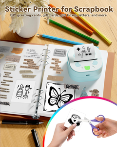 Mini Impresora Térmica de Etiquetas y Pegatinas, Velocidad de 20 mm/s, 203 dpi, para Android/iOS, Impresión de Notas de Estudio y Fotos de 57 mm, en Stock - Product Image 4