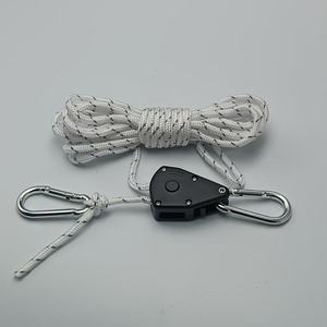Tenditore a corda per <span class=keywords><strong>tenda</strong></span> con fune elastica in metallo puleggia prolunga antivento per campeggio - Product Image 6