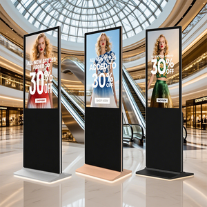 21.5 pollici sottile doppia faccia <span class=keywords><strong>LED</strong></span> LCD Digital Signage Display per Business Self-Service da esterno piano in piedi pubblicità OEM - Product Image 5