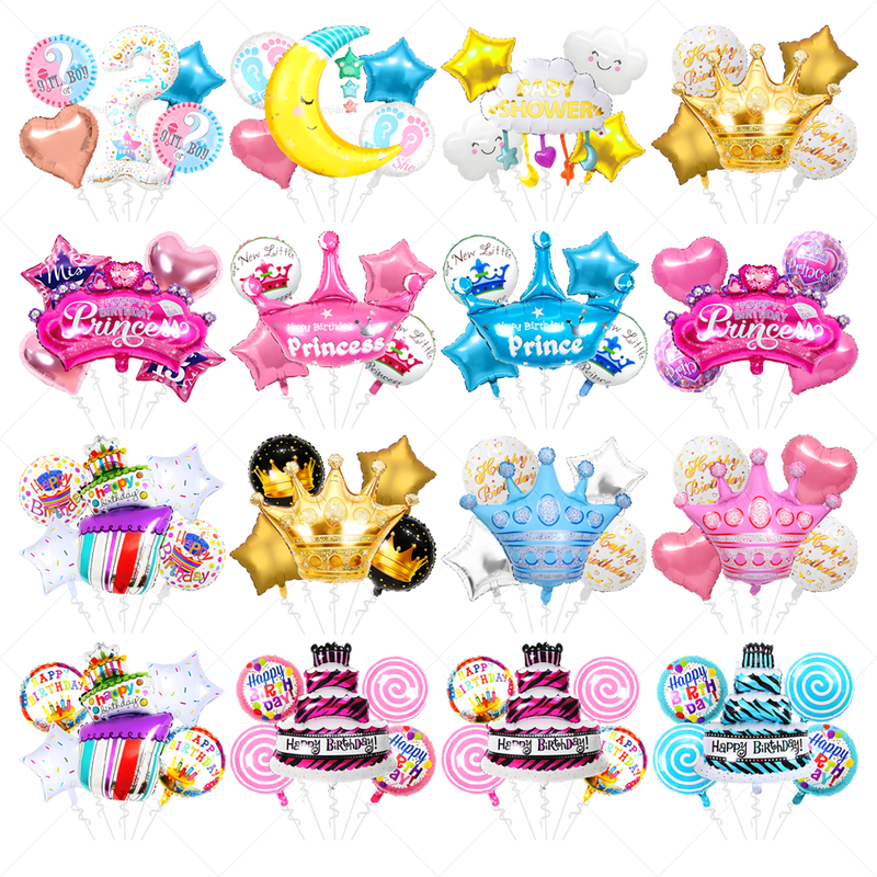 Hot Children Birthday Balloons Set Cartoon