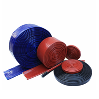 Manchon de protection thermique en fibre de verre revêtu de silicone haute température pour tuyau hydraulique