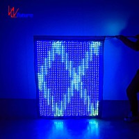 LED Piksel Bayrak Ekran Kumaşı Programlanabilir Işıklı Afiş Sahne Performansı Festival Gece Kulübü Etkinlik Parti Gösterisi için