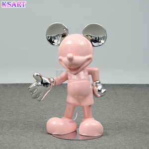 Statue en résine de fibre de verre Décoration d'intérieur Sculpture Statue grandeur nature de <span class=keywords><strong>Mickey</strong></span> - Product Image 4