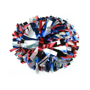 Venta caliente Metallic Cheer Teen Girls Cheerleading Pom Poms con mango de bastón - Product Image 2