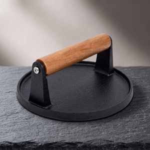 Presse à steak et à burger ronde en fonte de haute qualité, <span class=keywords><strong>prix</strong></span> d'usine, <span class=keywords><strong>pas</strong></span> <span class=keywords><strong>cher</strong></span> - Product Image 1