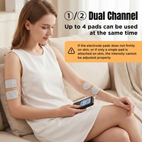 Unidad TENS 3 en 1, Máquina de Masaje EMS con 50 Intensidades para Alivio Gradual del Dolor de Hombro, Ciática y Espalda