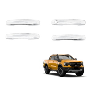 Cubiertas Cromadas para Manijas de Auto, Diseño Nuevo de la Marca KQD, Accesorios Exteriores para Ford Ranger - Product Image 4