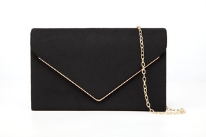 Bolso de Noche de <span class=keywords><strong>Terciopelo</strong></span> de Moda del Fabricante, Forro de Poliéster, Estilo Americano y Europeo, Tamaño Pequeño, Cierre de Cremallera Impermeable - Product Image 3