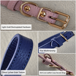 <span class=keywords><strong>Collare</strong></span> per Cani di Lusso <span class=keywords><strong>in</strong></span> Pelle Resistente di Alta Qualità, Regolabile con Fibbia <span class=keywords><strong>in</strong></span> Metallo, Personalizzabile per Cuccioli e Gatti - Product Image 3