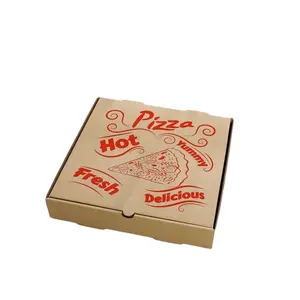 Wellpappe individuell bedruckte sechseckige Tiefe B-Flöte 7 "-16" Zoll Pizzas ch achtel Dreieck Pizzas ch achtel