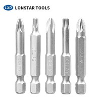 Embouts de tournevis multi-usages OEM/ODM 50 mm, nickelés, sablés, magnétiques, pour perceuse à percussion