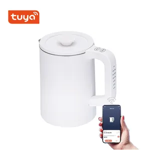 Elektrikli çaydanlık 1.5 litre/1500W sıcak su kazanı isıtıcı Pot dijital kolu ekran sıcaklık kontrolü kaynatın kuru koruma