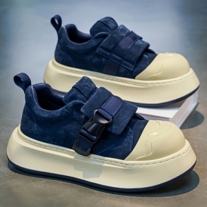 Chaussures décontractées à semelle épaisse de haute qualité, rehaussantes, en mousse super épaisse, à bout rond et au design original - Product Image 6