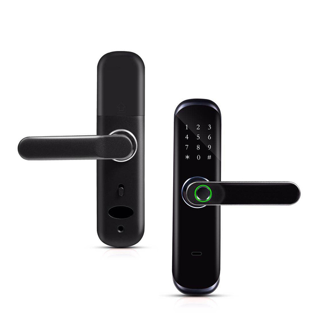 Fashionable Tuya Smart Life WiFi Remote Control Fingerprint Door Lock With Password+card Capacity PST-HR01