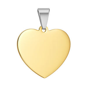 Placa de Identificación para Mascotas en Forma de Corazón, Placas de Identificación Plateadas para Perros, Placas de Acero Inoxidable en Forma de Corazón para Grabar - Product Image 4