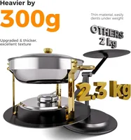 Chafing Dishes Buffetset Ronde Voedselwarmer RVS Pan met Deksel 6QT Catering Feesten Diners Evenementen Amerikaanse Oorsprong