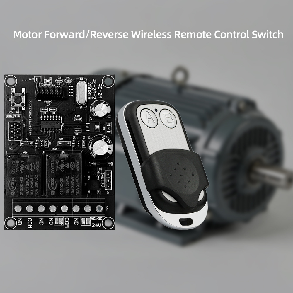 433MHz Fixed Code <strong>Remote</strong> <strong>Control</strong> <strong>Switch</strong> for Garage Roller Doors with AC/DC 12/24V Input Voltage <strong>100m</strong> Long <strong>Range</strong>