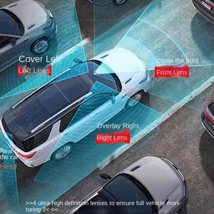 Nouvel enregistreur vidéo de voiture anti-rayures à 360 degrés Angle mort Conception à quatre lentilles Mode sentinelle Surveillance du stationnement 1 an de conduite - Product Image 3