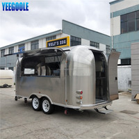 Gas carrito de comida/Autobús camión de comida rápido/patatas van laminado helado remolque CE