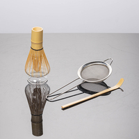 Ensemble bol à matcha en verre style Japandi, support pour fouet à thé et support pour livre, résistant à la chaleur, qualité alimentaire, très vendu