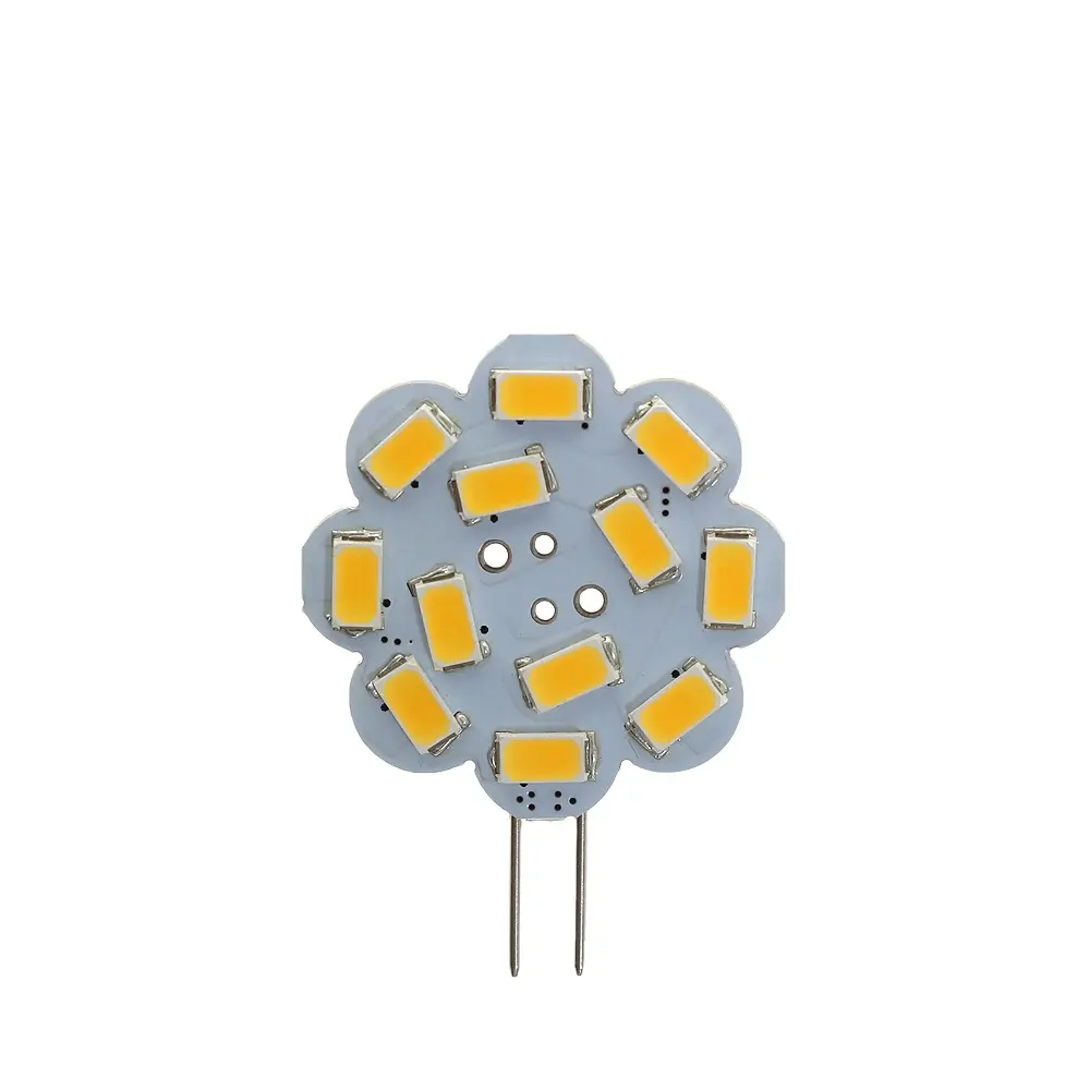 G4 LED Lamp 10-30Vac/dc 3W 12LEDs Side pin G4 LED Bulb or G5.3 base for car light or boat light