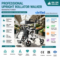 Déambulateur en aluminium avec ceinture de sécurité et repose-pieds pliables pour les distributeurs de produits de santé, solution OEM