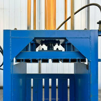 Presse à balles hydraulique verticale à double cylindre, machine de recyclage pour le compactage de carton et de film plastique