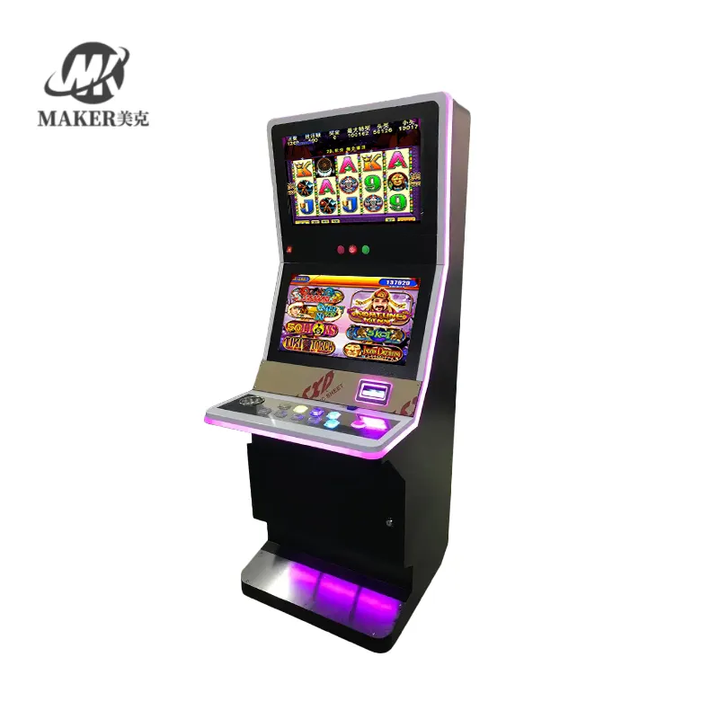 US Popular AR7 7 In 1 Dual Screen Coin Pusher Multigame Skill Game Machine