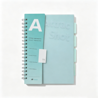 Carnet à spirales personnalisé à couverture rigide, format B5, 5 sujets, avec intercalaires en PP, vente en gros de carnets à spirales pour les élèves
