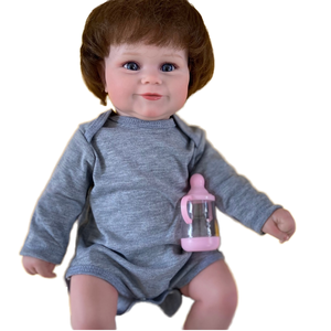 R & B-Muñeca de bebé de silicona suave de cuerpo completo, muñeco de bebé Reborn <span class=keywords><strong>Wow</strong></span> - Product Image 1