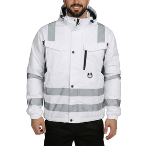 Veste de sécurité haute visibilité réfléchissante pour travaux de construction, meilleure veste de sécurité, vente chaude, veste de travail réfléchissante haute visibilité pour l'hiver - Product Image 3