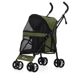 Kinderwagen Lichtgewicht Compacte Draagbare Jogger Paraplu Reizen Kinderwagen Voor Kleine Honden En Katten Onder De 22 Pond