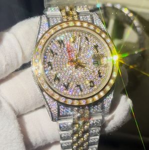 Liquidation Vente Hip Hop Iced Out <span class=keywords><strong>Montre</strong></span> <span class=keywords><strong>Luxe</strong></span> Top Moissanite Verre Saphir <span class=keywords><strong>Montre</strong></span> Mécanique pour Hommes - Product Image 3