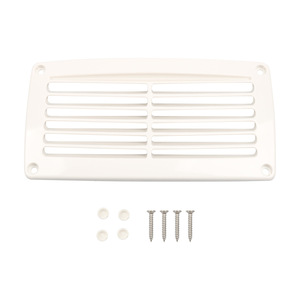 Couverture de ventilation en plastique à lamelles 205x105mm, fixation par vis pour ventilation de camping-car et bateau - Product Image 3