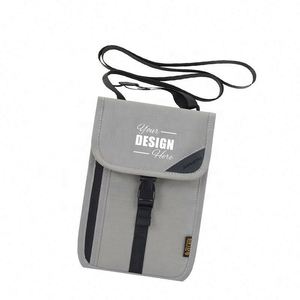 Custom <b>RFID</b> <b>Blocking</b> Travel Neck <b>Wallet</b> for Men & Women - Slim, Secure Passport Holder & Travel Organizer - Product Image 1